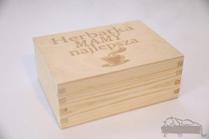 Drewniane pudełko na koperty ślubne małe-grawer 10