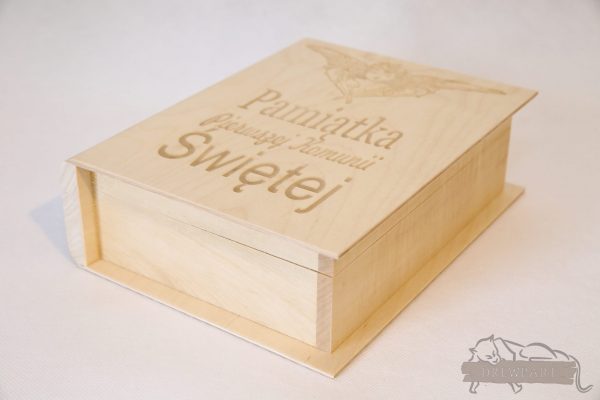 Drewniane pudełko na koperty ślubne małe-grawer 12