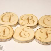 Podkładka pod kubek brzozowa (A-Z)